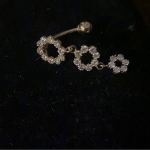 14kt yellow gold bellybutton ring